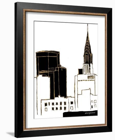Tenement Empire State Building-Nicholas Biscardi-Framed Art Print