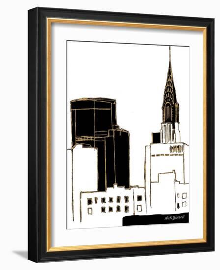 Tenement Empire State Building-Nicholas Biscardi-Framed Art Print