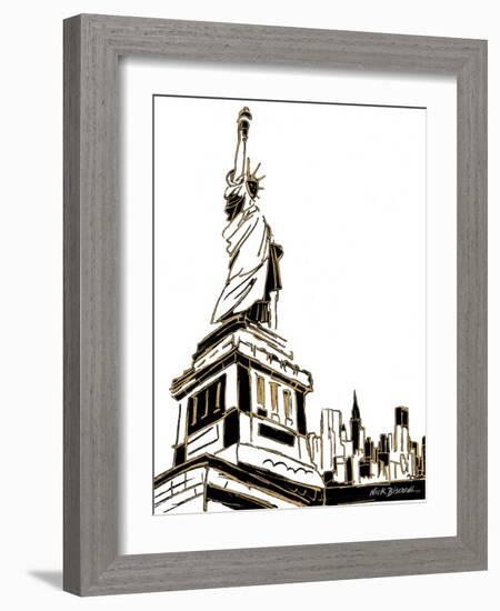 Tenement Liberty-Nicholas Biscardi-Framed Art Print