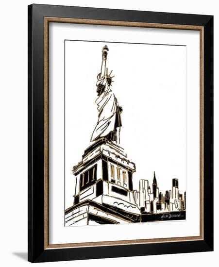 Tenement Liberty-Nicholas Biscardi-Framed Art Print