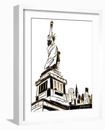 Tenement Liberty-Nicholas Biscardi-Framed Art Print