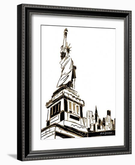 Tenement Liberty-Nicholas Biscardi-Framed Art Print