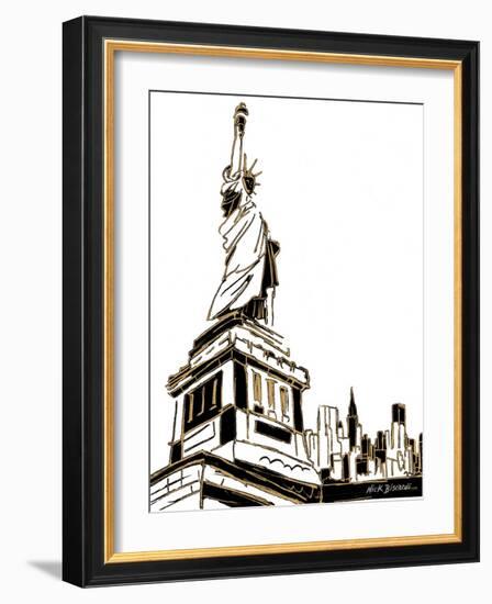 Tenement Liberty-Nicholas Biscardi-Framed Art Print