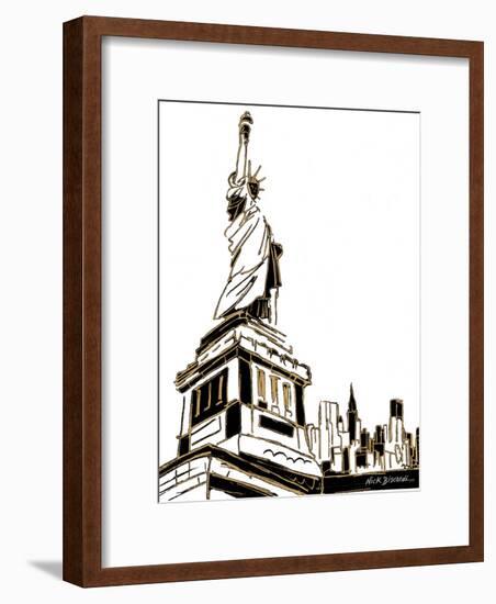 Tenement Liberty-Nicholas Biscardi-Framed Art Print