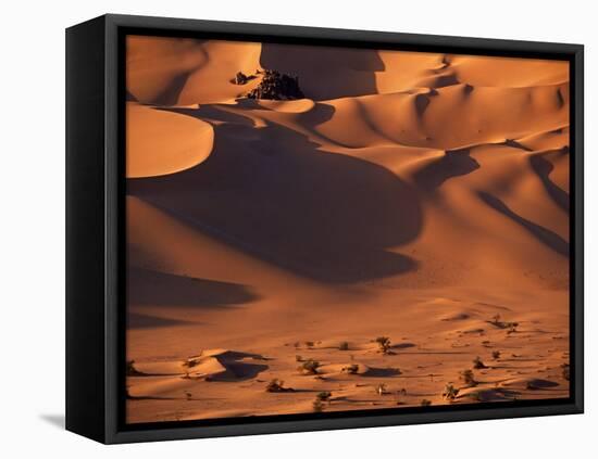 Tenere Desert, Sand Dunes Within the Extinct Caldera of Arakao, Niger-Paul Harris-Framed Premier Image Canvas