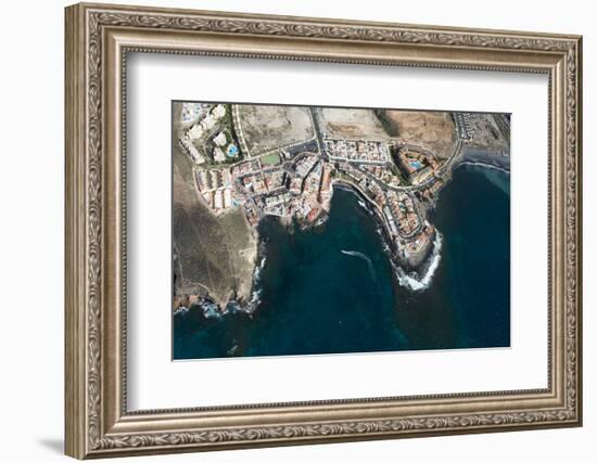 Tenerife, La Caleta, Aerial Picture, Beach, the Atlantic-Frank Fleischmann-Framed Photographic Print