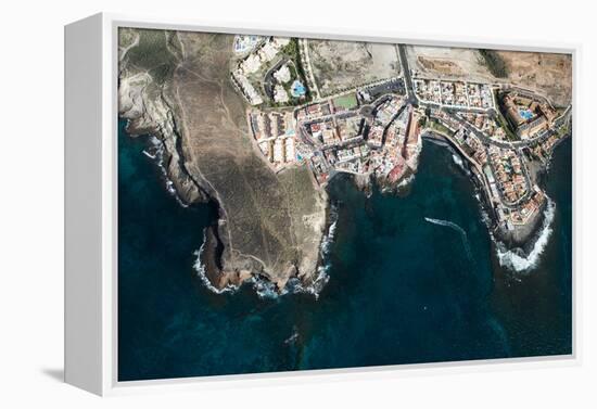 Tenerife, La Caleta, Aerial Picture, Beach, the Atlantic-Frank Fleischmann-Framed Premier Image Canvas