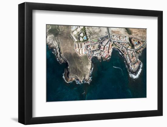 Tenerife, La Caleta, Aerial Picture, Beach, the Atlantic-Frank Fleischmann-Framed Photographic Print