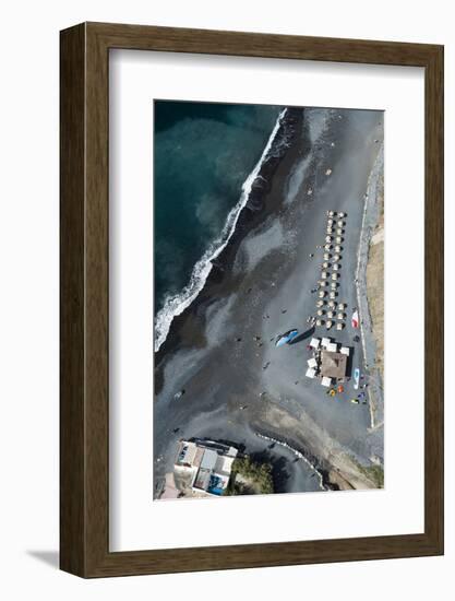 Tenerife, La Caleta, Playa De La Enramada, Beach Bar, Beach-Frank Fleischmann-Framed Photographic Print