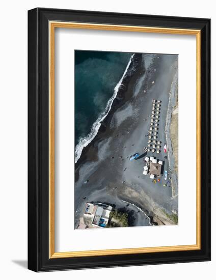 Tenerife, La Caleta, Playa De La Enramada, Beach Bar, Beach-Frank Fleischmann-Framed Photographic Print