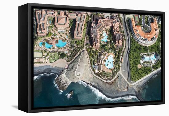 Tenerife, La Caleta, Playa De La Enramada, Costa Adeje, Volcano Coast-Frank Fleischmann-Framed Premier Image Canvas