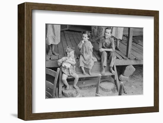 Tengle children in Hale County, Alabama, 1936-Walker Evans-Framed Photographic Print