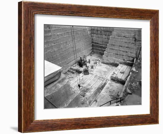 Tenino Sandstone Quarry, 1909-Ashael Curtis-Framed Giclee Print