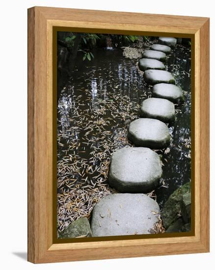 Tenjuan Wet Garden in Nanzen Ji Temple, Kyoto, Japan, Asia-null-Framed Premier Image Canvas