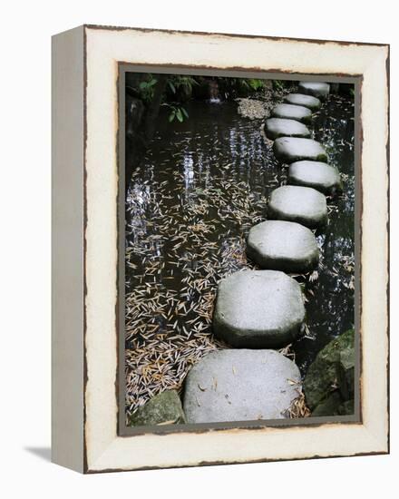 Tenjuan Wet Garden in Nanzen Ji Temple, Kyoto, Japan, Asia-null-Framed Premier Image Canvas