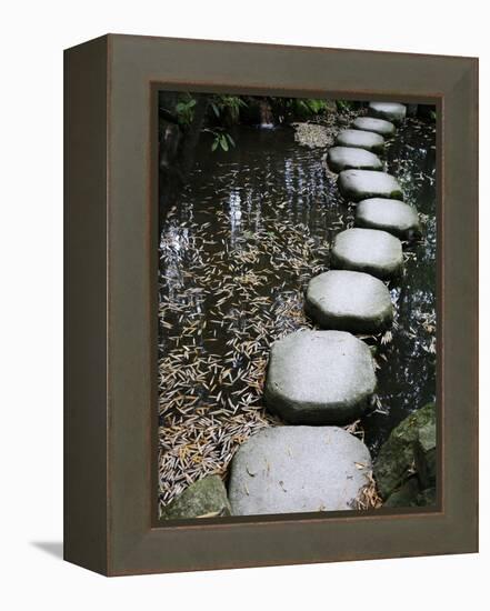 Tenjuan Wet Garden in Nanzen Ji Temple, Kyoto, Japan, Asia-null-Framed Premier Image Canvas