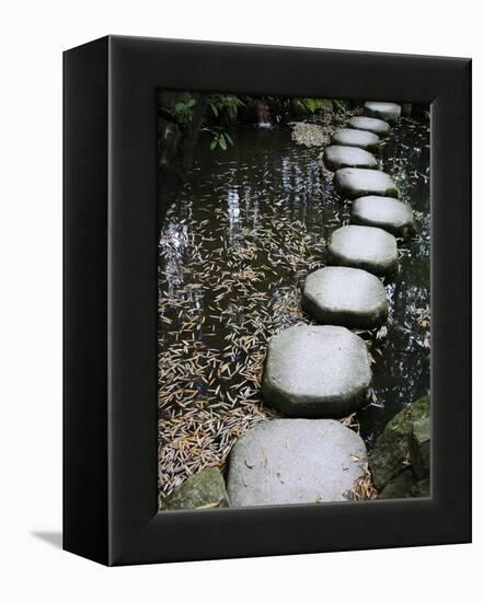 Tenjuan Wet Garden in Nanzen Ji Temple, Kyoto, Japan, Asia-null-Framed Premier Image Canvas