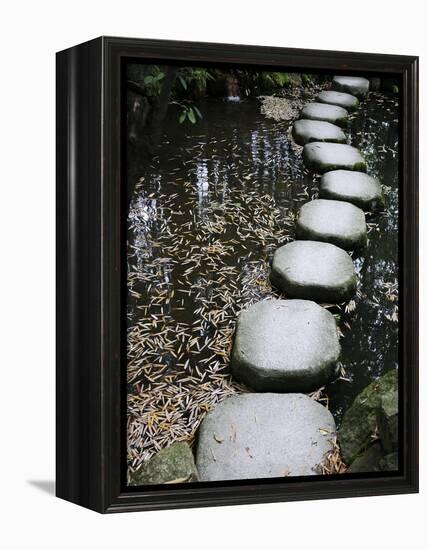 Tenjuan Wet Garden in Nanzen Ji Temple, Kyoto, Japan, Asia-null-Framed Premier Image Canvas