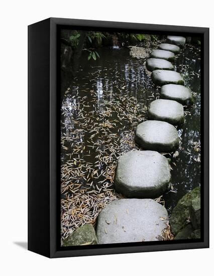 Tenjuan Wet Garden in Nanzen Ji Temple, Kyoto, Japan, Asia-null-Framed Premier Image Canvas