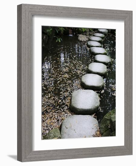 Tenjuan Wet Garden in Nanzen Ji Temple, Kyoto, Japan, Asia-null-Framed Photographic Print