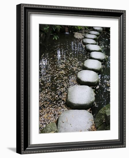 Tenjuan Wet Garden in Nanzen Ji Temple, Kyoto, Japan, Asia-null-Framed Photographic Print