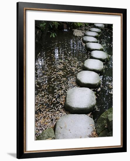 Tenjuan Wet Garden in Nanzen Ji Temple, Kyoto, Japan, Asia-null-Framed Photographic Print