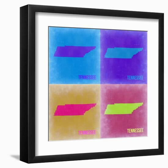 Tennesse Pop Art Map 2-NaxArt-Framed Art Print