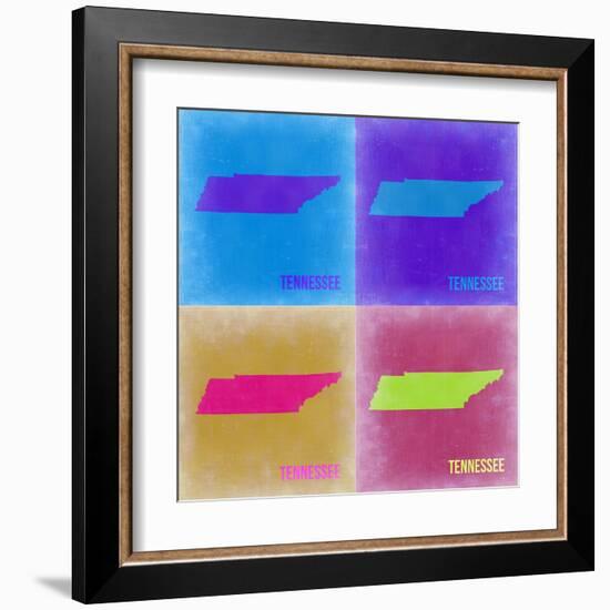 Tennesse Pop Art Map 2-NaxArt-Framed Art Print