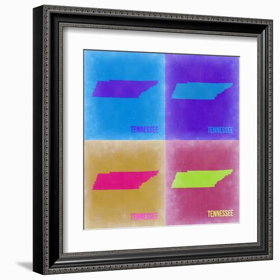 Tennesse Pop Art Map 2-NaxArt-Framed Art Print