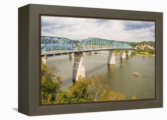 Tennessee. Chattanooga, Appalachia, Tennessee River Basin view-Alison Jones-Framed Premier Image Canvas