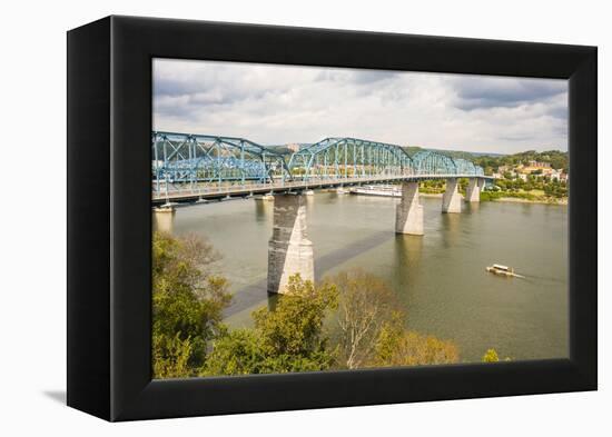 Tennessee. Chattanooga, Appalachia, Tennessee River Basin view-Alison Jones-Framed Premier Image Canvas