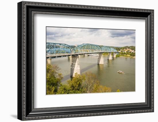 Tennessee. Chattanooga, Appalachia, Tennessee River Basin view-Alison Jones-Framed Photographic Print