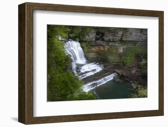 Tennessee, Cummins Falls State Park. Waterfall and Cascade of Blackburn Fork State Scenic River-Jaynes Gallery-Framed Photographic Print