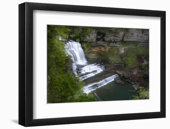 Tennessee, Cummins Falls State Park. Waterfall and Cascade of Blackburn Fork State Scenic River-Jaynes Gallery-Framed Photographic Print