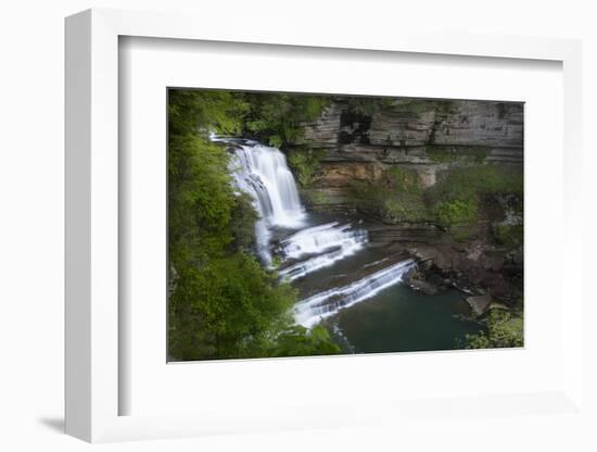 Tennessee, Cummins Falls State Park. Waterfall and Cascade of Blackburn Fork State Scenic River-Jaynes Gallery-Framed Photographic Print