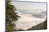 Tennessee, Great Smoky Mountains NP. Dense clouds in valleys seen from Foothills Parkway.-Trish Drury-Mounted Photographic Print