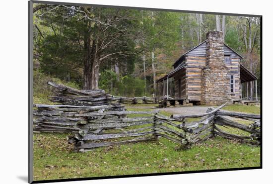 Tennessee, Great Smoky Mountains NP. John Oliver Place in Cades Cove-Don Paulson-Mounted Photographic Print