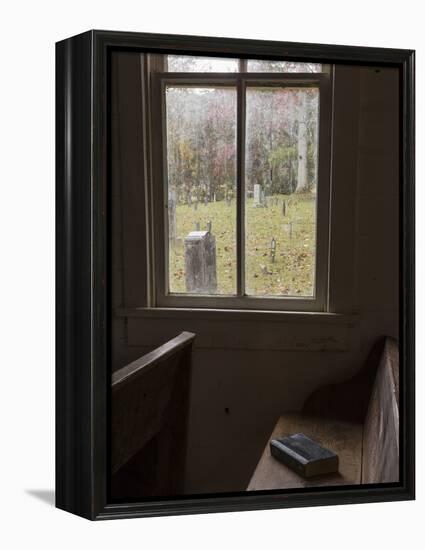 Tennessee, Great Smoky Mountains NP. Methodist Church in Cades Cove-Don Paulson-Framed Premier Image Canvas