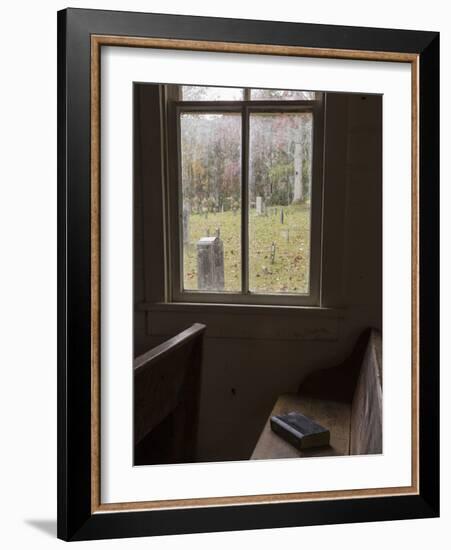 Tennessee, Great Smoky Mountains NP. Methodist Church in Cades Cove-Don Paulson-Framed Photographic Print