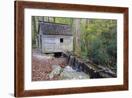 Tennessee, Great Smoky Mountains NP, Tub Mill and Millrace in a Forest-Jamie & Judy Wild-Framed Photographic Print