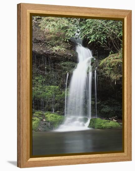 Tennessee, Great Smoky Mts National Park, Waterfall on Little River-Christopher Talbot Frank-Framed Premier Image Canvas