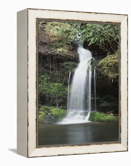 Tennessee, Great Smoky Mts National Park, Waterfall on Little River-Christopher Talbot Frank-Framed Premier Image Canvas