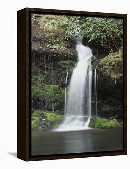 Tennessee, Great Smoky Mts National Park, Waterfall on Little River-Christopher Talbot Frank-Framed Premier Image Canvas