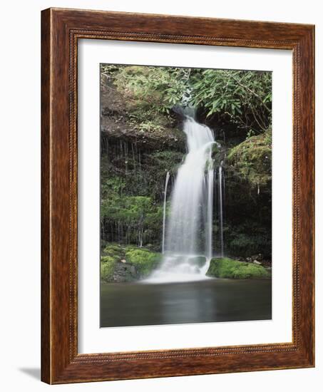 Tennessee, Great Smoky Mts National Park, Waterfall on Little River-Christopher Talbot Frank-Framed Photographic Print