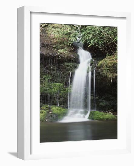 Tennessee, Great Smoky Mts National Park, Waterfall on Little River-Christopher Talbot Frank-Framed Photographic Print