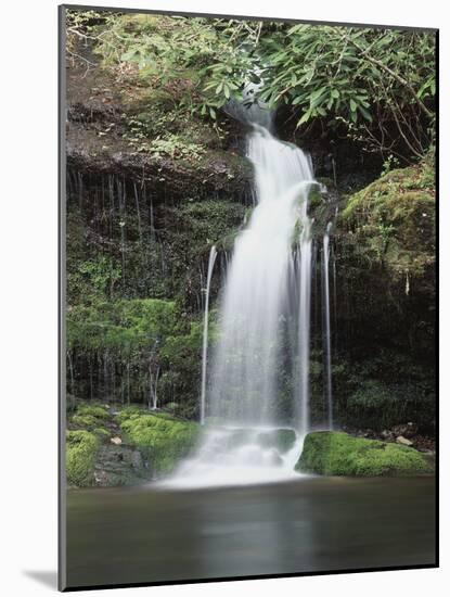 Tennessee, Great Smoky Mts National Park, Waterfall on Little River-Christopher Talbot Frank-Mounted Photographic Print