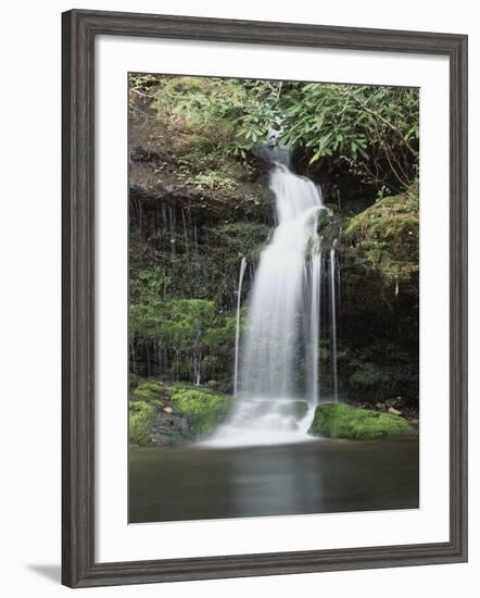 Tennessee, Great Smoky Mts National Park, Waterfall on Little River-Christopher Talbot Frank-Framed Photographic Print