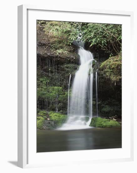 Tennessee, Great Smoky Mts National Park, Waterfall on Little River-Christopher Talbot Frank-Framed Photographic Print