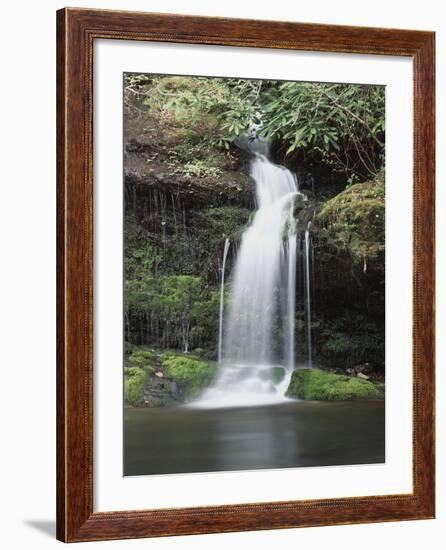 Tennessee, Great Smoky Mts National Park, Waterfall on Little River-Christopher Talbot Frank-Framed Photographic Print