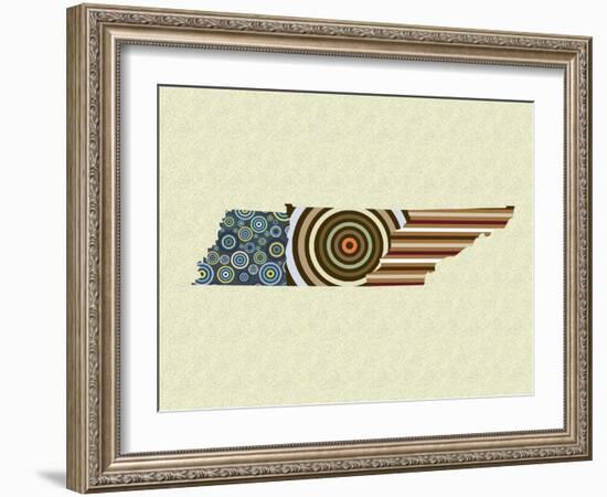 Tennessee State Map-Lanre Adefioye-Framed Giclee Print